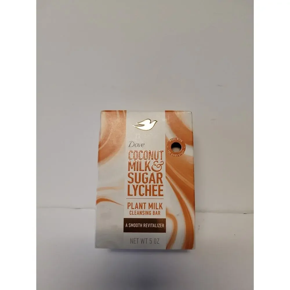 Dove Beauty Plant Based Bar Soap Coconut Milk & Sugar Lychee 5 oz NEW